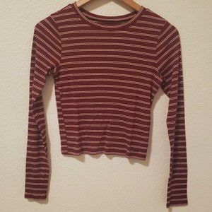 Hollister Striped Long Sleeve Top